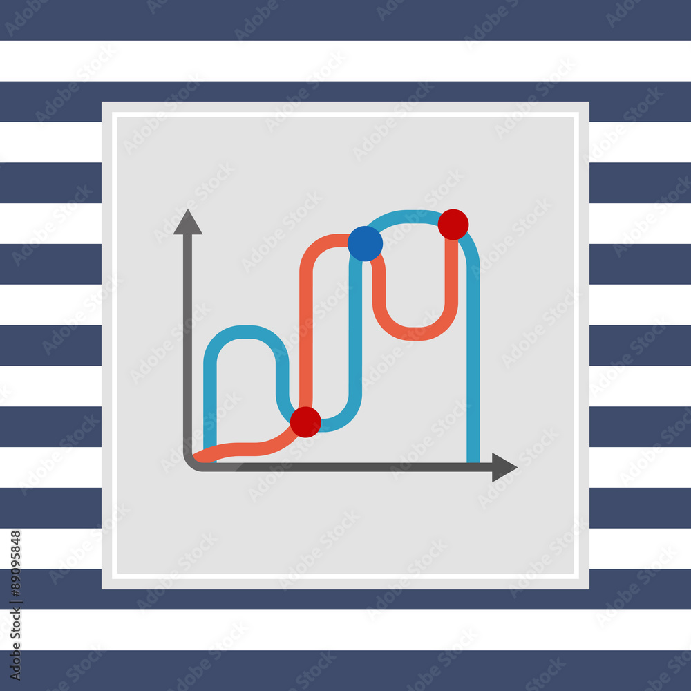 Poster line graphs icon