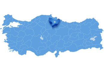 Map of Turkey, Amasya