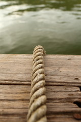 Rope and wood
