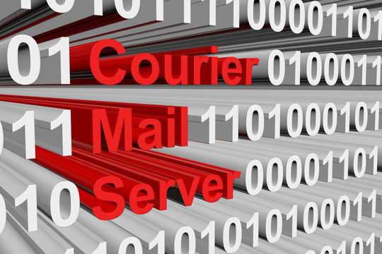 Courier Mail Server is presented in the form of binary code