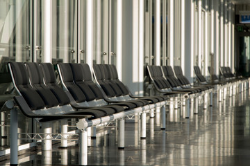 Warteplätze am Flughafen