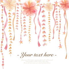 Flower decoration background