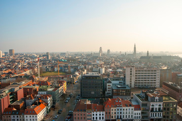 View over Antwerp city, Belgium