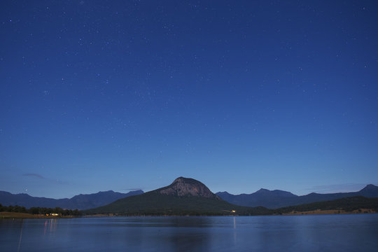Stars over Lake Moogerah on the Scenic Rim in Queensland