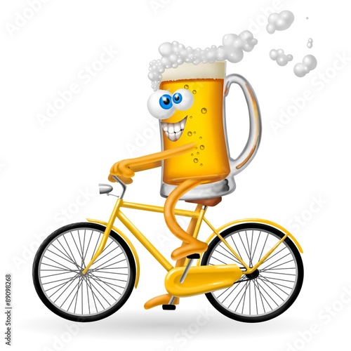 bicicletta con birra