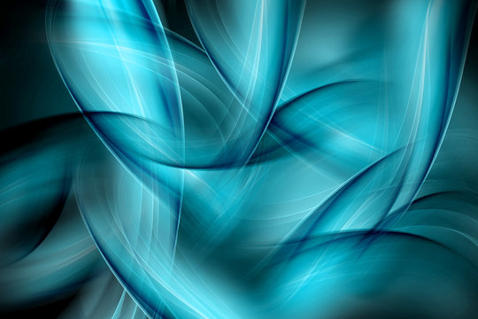 Blue wave background. Modern light abstraction