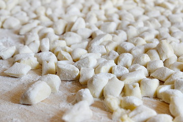 italian homemade fresh pasta background