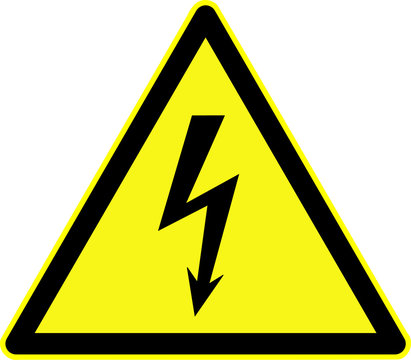 Warnung vor gefährlicher elektrischer Spannung