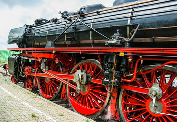 Räder einer Dampflokomotive