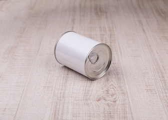 garbage cans on wood floor 