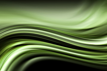 abstrait impressionnant vague verte