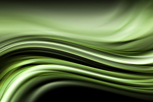 abstract awesome green wave background