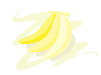 Bananas, a hand drawn vector illustration of bananas, isolated on a simple background (editable).