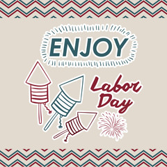 Retro Labor day design