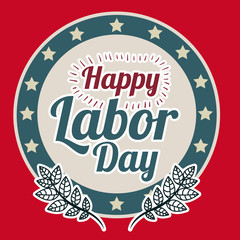 Retro Labor day design