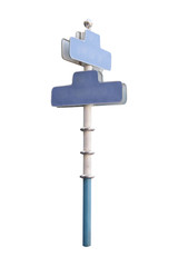 sign board isolated on white