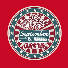 Retro Labor day design