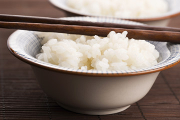 sushi rice in bowl