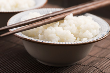 sushi rice in bowl