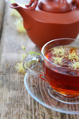 Herbal tea with lime