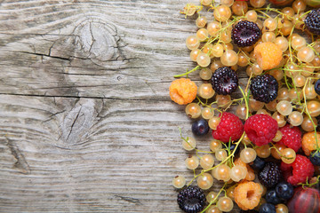Different ripe berries