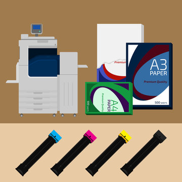 Digital Print Machine, Cartridge And Paper