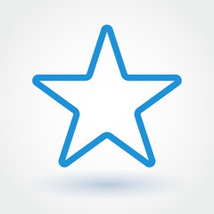 Obraz premium Star flat icon