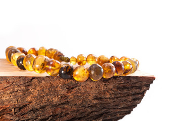 Articles made of amber