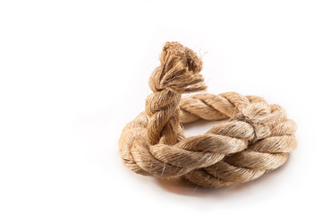 Rope woven from flax