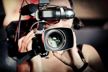 caméra film audiovisuel cameraman lentille objectif