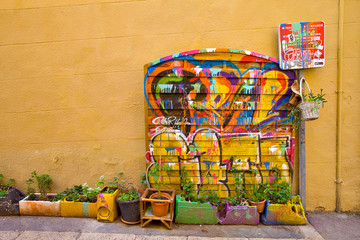 Graffiti dans le quartier,Marseille