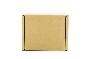 Cardboard brown box isolate