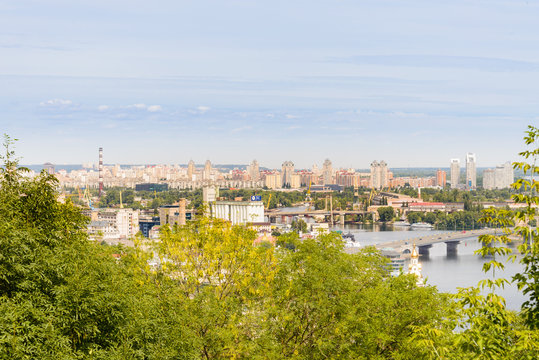 Panorama from the Castle Hill in Kiev
