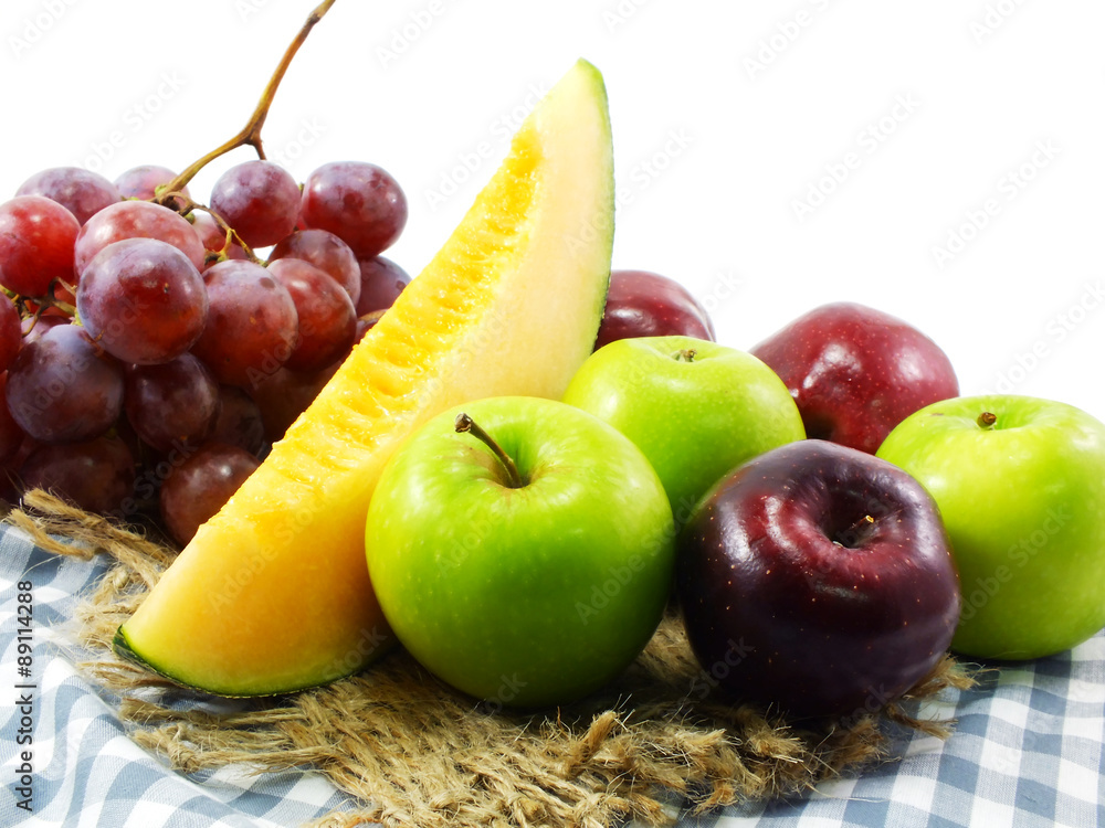 Canvas Prints fresh fruits mixed fruits background healthy eating dieting love fruits