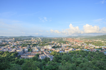 Fototapeta premium Phuket Town top view from Khao Rang hill