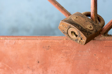 old lock.