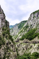 Mountain road in north of Montenegro