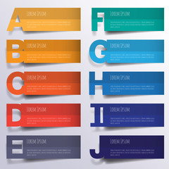 Abstract 3D digital illustration Infographic. Vector illustratio