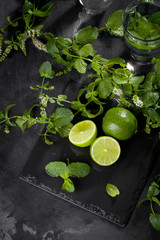 Limette mit pfefferminze