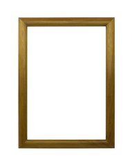  wooden frame isolated on white background
