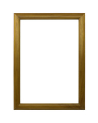 Obraz premium wooden frame isolated on white background