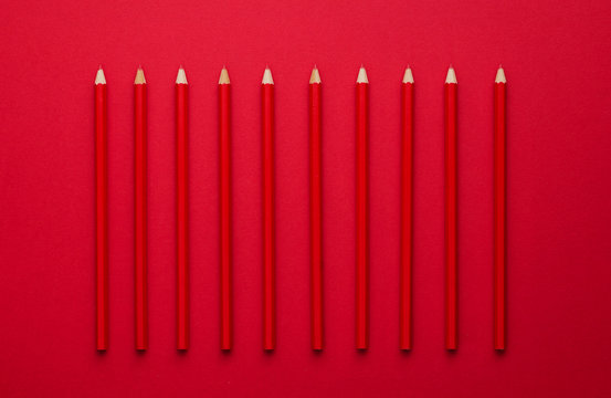 Red crayons