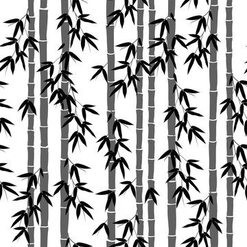 seamless bamboo wallpaper pattern © ivivankeulen