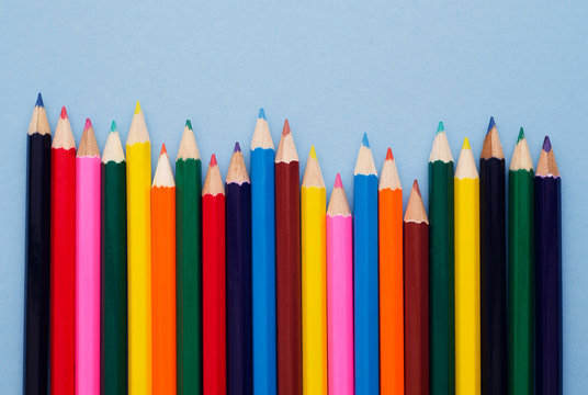 Colorful crayons