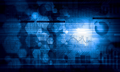 Fototapeta premium Business virtual panel