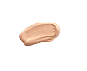 Liquid foundation isolated on white (clipping path)