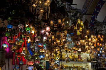 Naklejka premium Souvenir shop in the Grand Bazaar, Istanbul