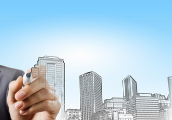 Fototapeta premium Architect design