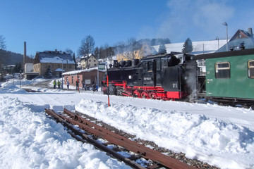 Fichtelbergbahn im Erzgebirge 