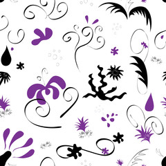 abstract flowers - pattern
